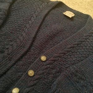 Vintage Irish Wool Knitted Cardigan